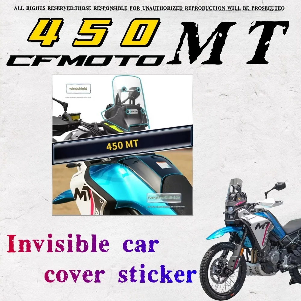 Applicable to 2024 CFMOTO 450MT invisible car cover sticker TPU waterproof fuel tank film motorcycle film modified accessories
Applicable to 2024 CFMOTO 450MT invisible car cover sticker TPU waterproof fuel tank film motorcycle film modified accessories