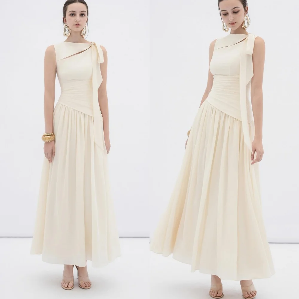 Customized Elegant Crew Neck Sleeveless Evening Dress High Quality Chiffon Prom Dresses Temperament Special Occasion Gowns
Customized Elegant Crew Neck Sleeveless Evening Dress High Quality Chiffon Prom Dresses Temperament Special Occasion Gowns