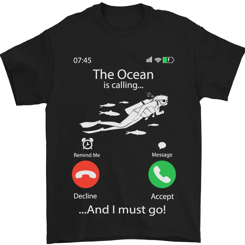 Мужская футболка Ocean is Calling Diving, готический модный повседневный топ Y2K, уличная одежда унисекс
Мужская футболка Ocean is Calling Diving, готический модный повседневный топ Y2K, уличная одежда унисекс