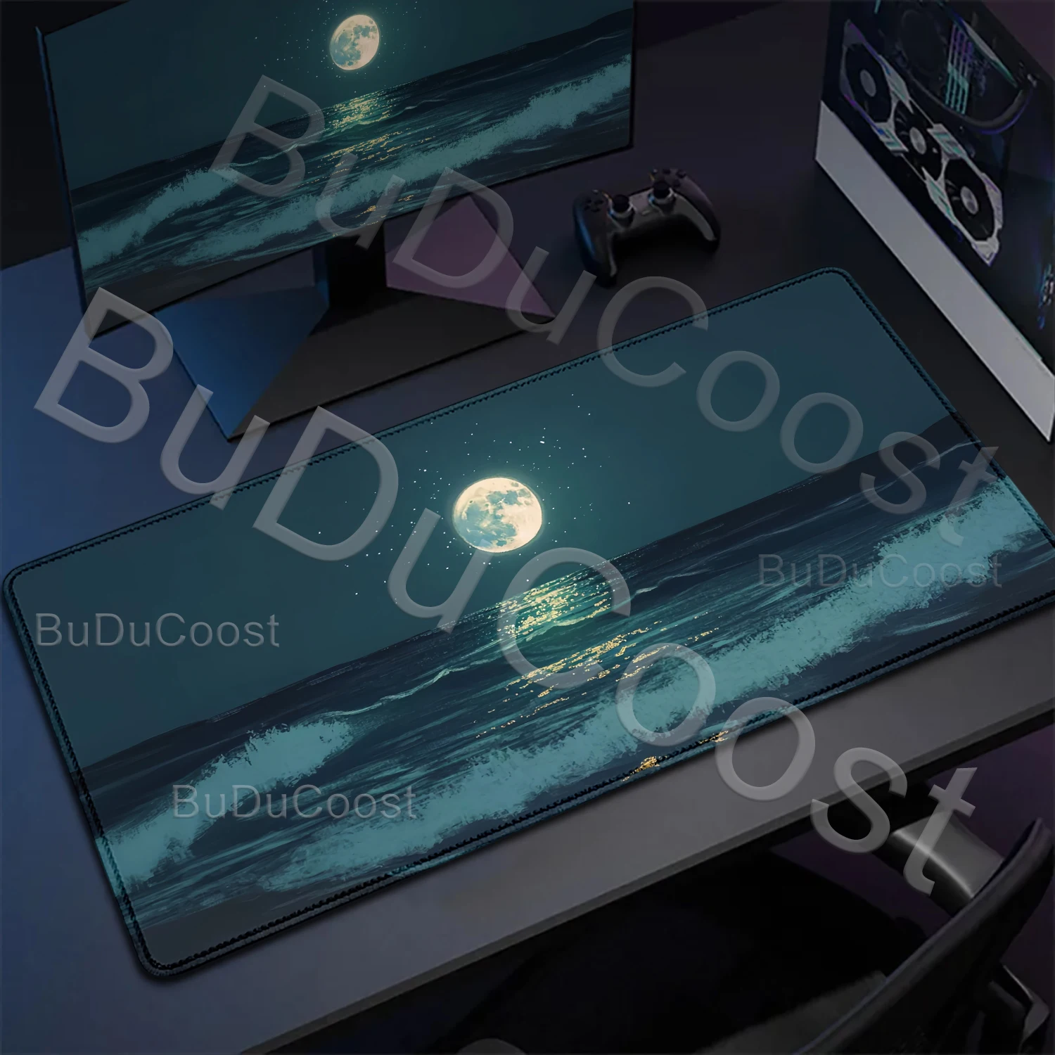 Dark Moonlight Long Mousepad Rubber Non-slip Tapete Para Escritorio Durable Stitching Desk Gadgets Pc Accessories Mousepad Speed
Dark Moonlight Long Mousepad Rubber Non-slip Tapete Para Escritorio Durable Stitching Desk Gadgets Pc Accessories Mousepad Speed