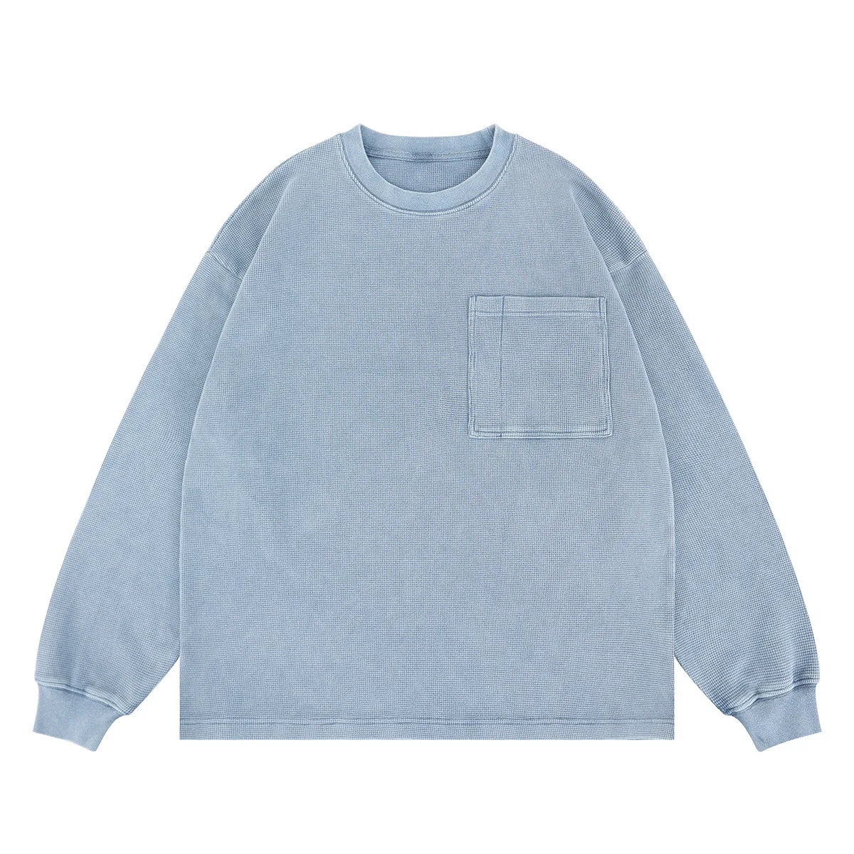 2025 Autumn and Winter New Product Silhouette Heavyweight Waffle Mouth Pure Cotton Small Collar Long Sleeved T-shirt for Men
2025 Autumn and Winter New Product Silhouette Heavyweight Waffle Mouth Pure Cotton Small Collar Long Sleeved T-shirt for Men