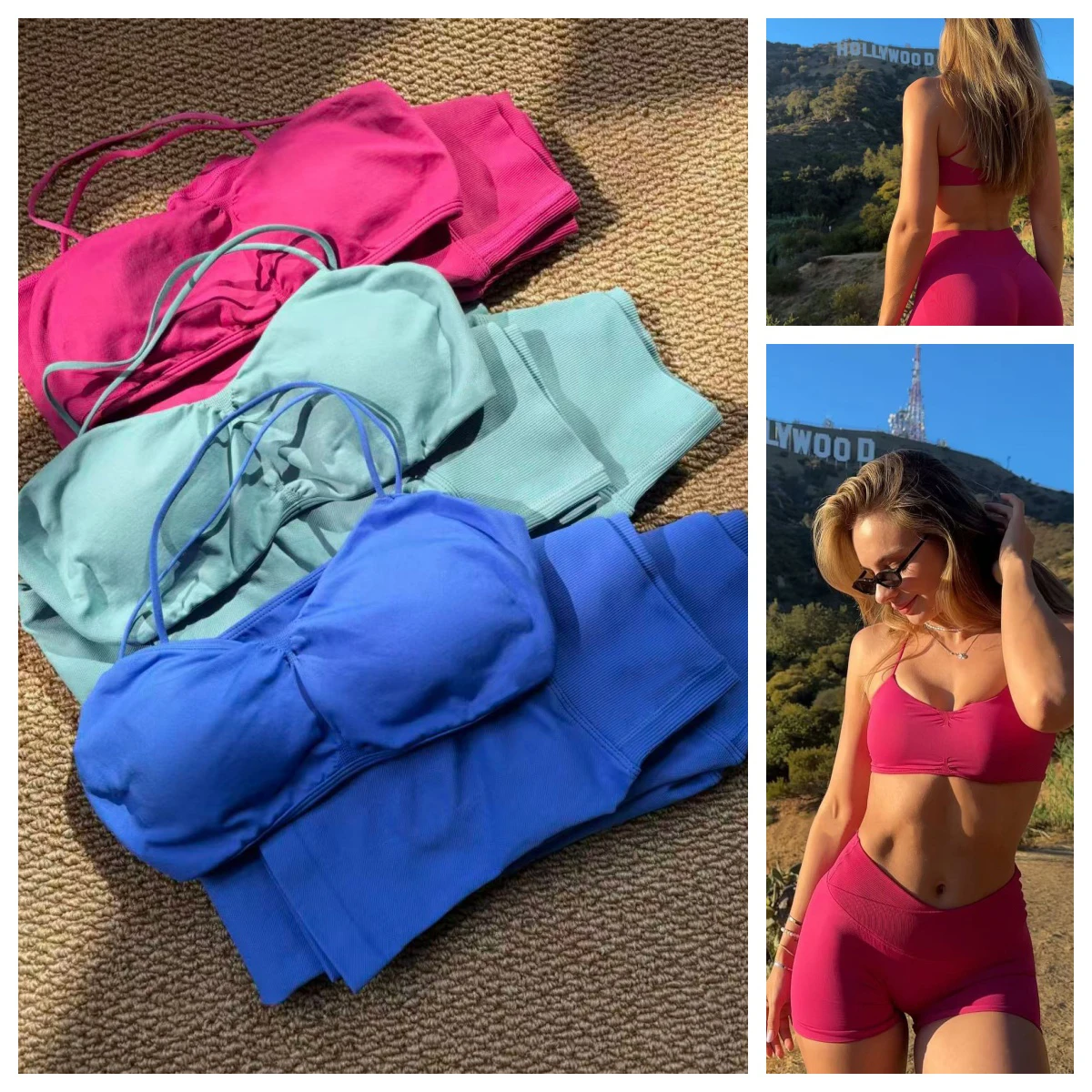 Yoga Vision Gym Set Women Backless Tank Top High Waist Scrunch Seamless Shorts Gym Suit Fitness Clothes Activewear Without Logos
Yoga Vision Gym Set Women Backless Tank Top High Waist Scrunch Seamless Shorts Gym Suit Fitness Clothes Activewear Without Logos