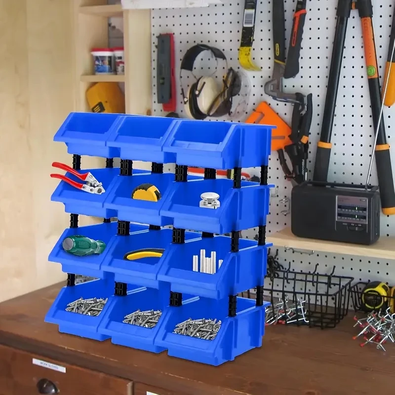 8pcs Multi-Functional Plastic Storage Toolbox Space Saving Stackable Stacking Workshop Small Parts Fall Proof Wear Parts Box
8pcs Multi-Functional Plastic Storage Toolbox Space Saving Stackable Stacking Workshop Small Parts Fall Proof Wear Parts Box