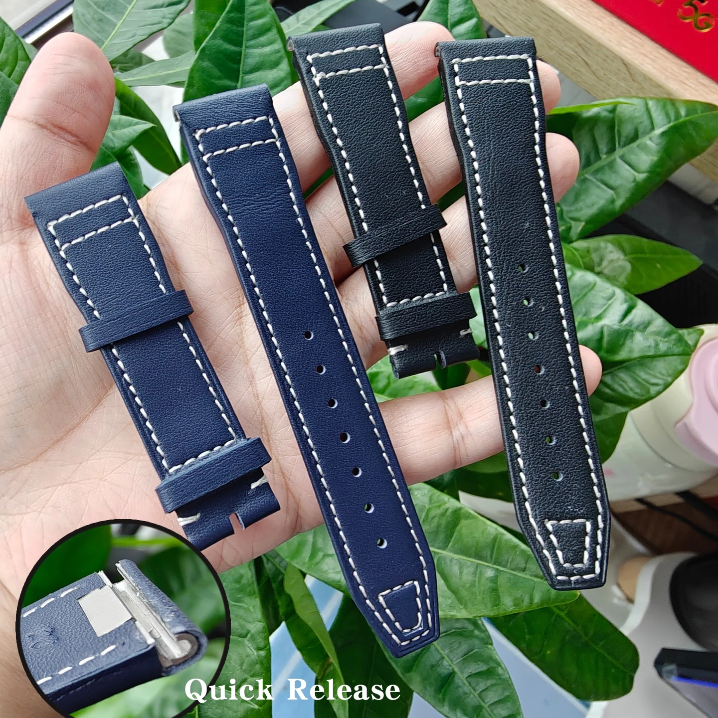 Customized Quick Release Cowhide Leather Strap For IWC Pilot's Watches IW377714 IW327004 IW388101 Watch Band 20MM21MM Blue Belt
Customized Quick Release Cowhide Leather Strap For IWC Pilot's Watches IW377714 IW327004 IW388101 Watch Band 20MM21MM Blue Belt