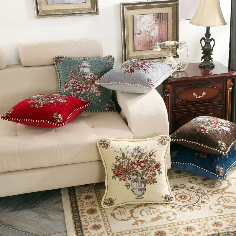 Embroidered Flowers Jacquard Cushion Cover 48x48CM Light Luxury Home Bed Headrest Chenille Pillowcase Car Office Sofa Seat Decor
Embroidered Flowers Jacquard Cushion Cover 48x48CM Light Luxury Home Bed Headrest Chenille Pillowcase Car Office Sofa Seat Decor
