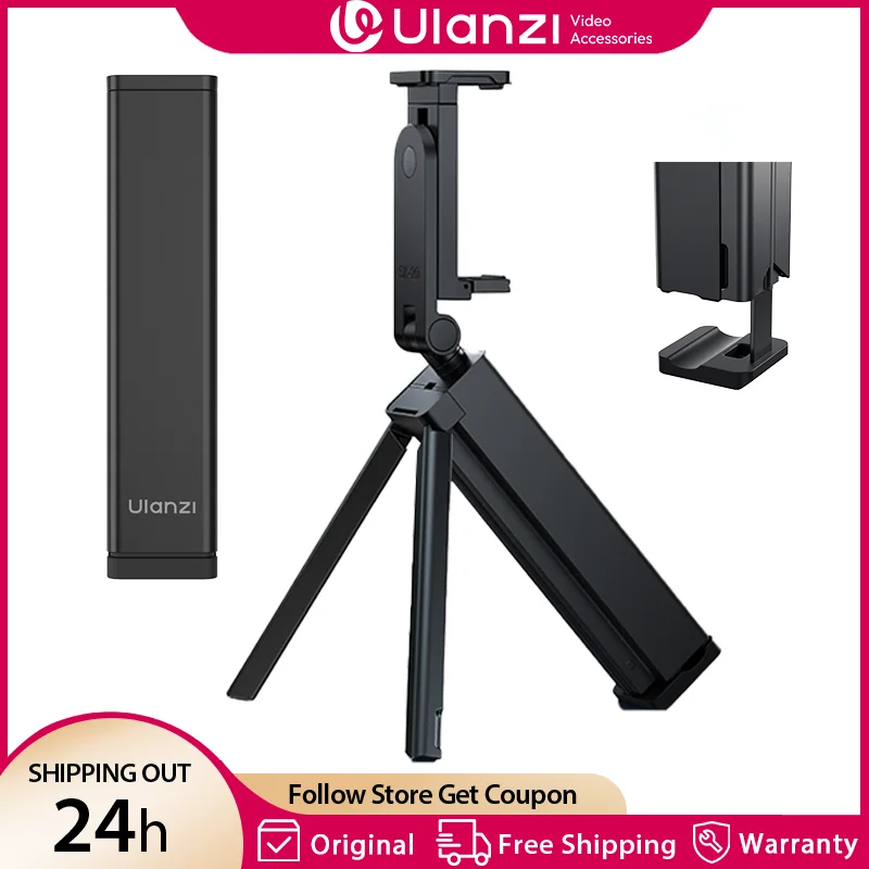 Ulanzi SK-20 Portable Travel Phone Holder Tripod for Mobile Phone Foldable Selfie Holder Stand with 360° Rotation Vlog Interview
Ulanzi SK-20 Portable Travel Phone Holder Tripod for Mobile Phone Foldable Selfie Holder Stand with 360° Rotation Vlog Interview