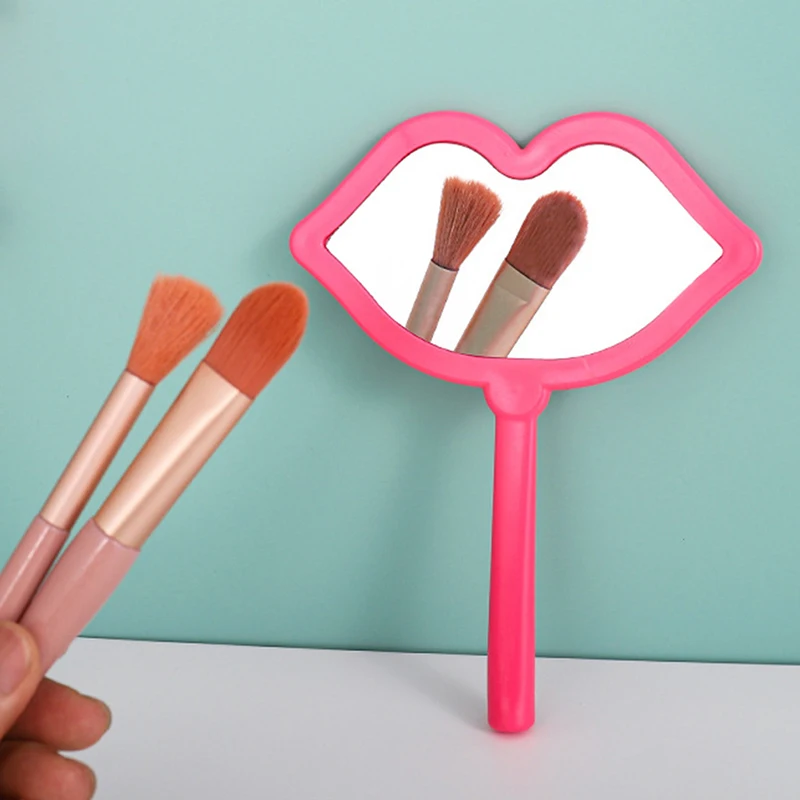 Handheld Makeup Mirror Lip Shape Makeup Vanity Mirror With Handle Hand Mirror Salon Compact Mirrors Cosmetic Mirror For Women
Handheld Makeup Mirror Lip Shape Makeup Vanity Mirror With Handle Hand Mirror Salon Compact Mirrors Cosmetic Mirror For Women
