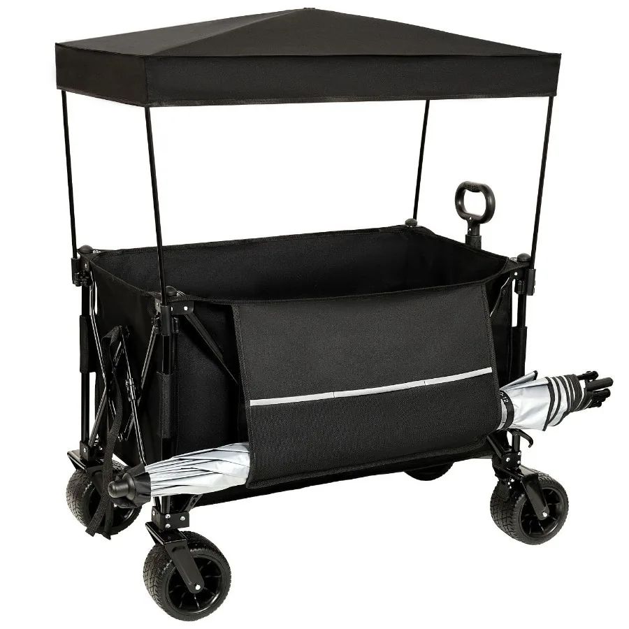 Collapsible Foldable Extended Wagon with canopy 480lbs Weight Capacity Heavy Duty Folding Utility Garden Cart with Big AllTerra
Collapsible Foldable Extended Wagon with canopy 480lbs Weight Capacity Heavy Duty Folding Utility Garden Cart with Big AllTerra