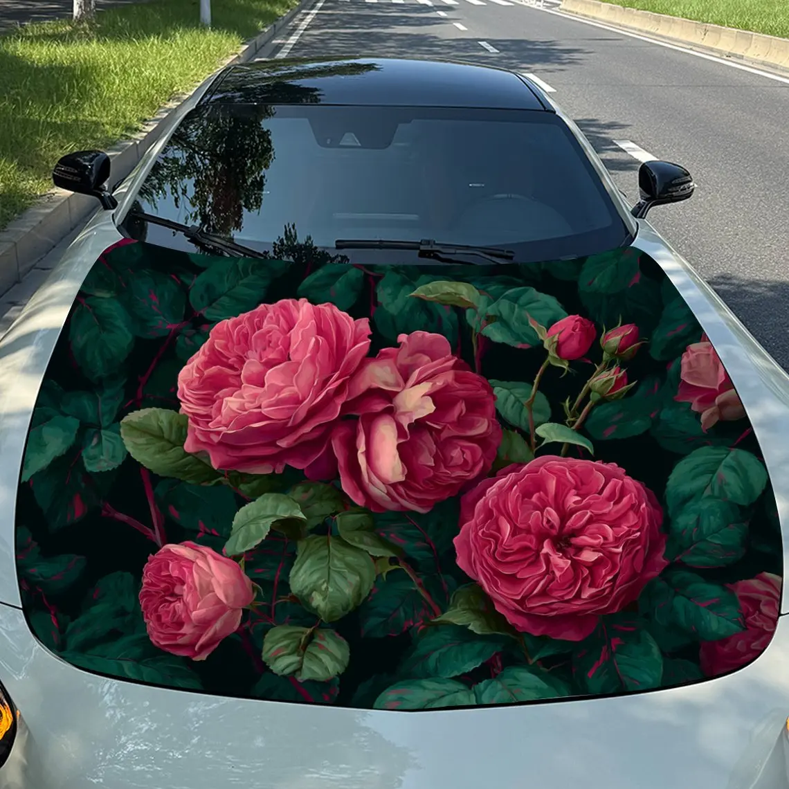 Beautiful Flower Patterns Car Hood Decal Sticker - Durable PVC Vinyl Wrap For Most Vehicles, Engine Hood Protective Film Gift Fo
Beautiful Flower Patterns Car Hood Decal Sticker - Durable PVC Vinyl Wrap For Most Vehicles, Engine Hood Protective Film Gift Fo