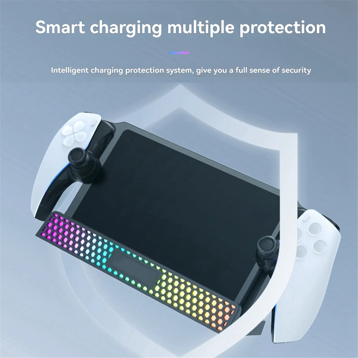 PS5 Portable Charging Dock For Handheld Charging Single Base Charging Portable Stand with RGB Light for Portal Console Black
PS5 Portable Charging Dock For Handheld Charging Single Base Charging Portable Stand with RGB Light for Portal Console Black