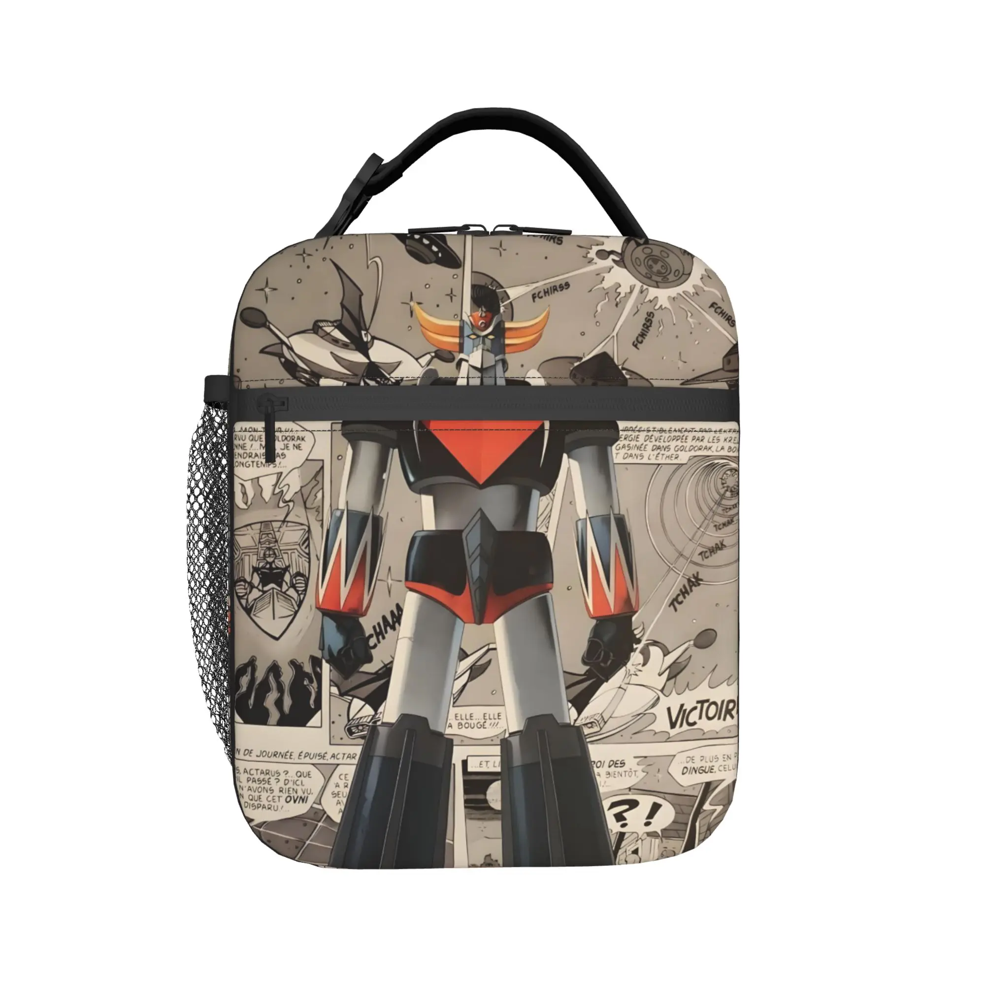 Custom G-Grendizeres Insulated Lunch Bag for Women Portable Anime Comic Robot Cooler Thermal Lunch Box School
Custom G-Grendizeres Insulated Lunch Bag for Women Portable Anime Comic Robot Cooler Thermal Lunch Box School