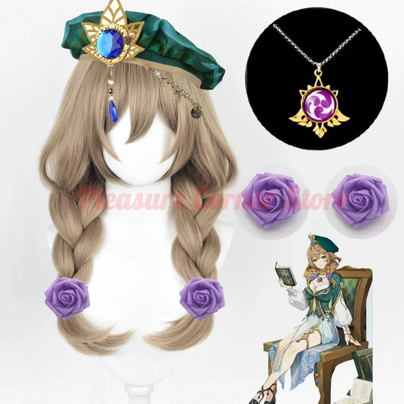 New Skin A Sobriquet Under Shade Lisa Cosplay Wig Genshin Impact Lisa Linen Brown Braided Wig Heat Resistant Wigs
New Skin A Sobriquet Under Shade Lisa Cosplay Wig Genshin Impact Lisa Linen Brown Braided Wig Heat Resistant Wigs