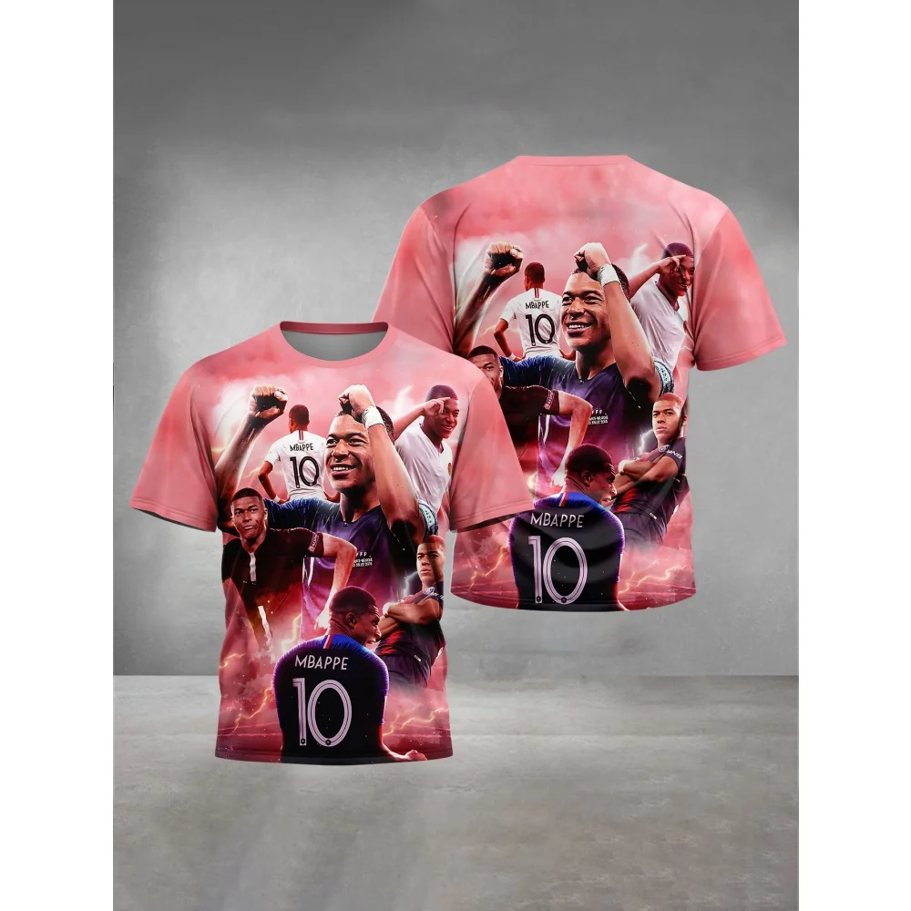 Summer New Children's Boys Girls T-Shirt 3d Full Print Soccer Star Pattern Tops Printed With Lifelike Player Portraits T-Shirt
Summer New Children's Boys Girls T-Shirt 3d Full Print Soccer Star Pattern Tops Printed With Lifelike Player Portraits T-Shirt