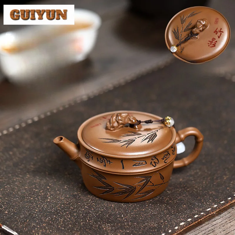 200ml Handmade Yixing Purple Clay Teapots Handmade Large Caliber Pot Raw Ore Zhu Mud Tea Maker Kettle With Strainer Zisha Teaset
200ml Handmade Yixing Purple Clay Teapots Handmade Large Caliber Pot Raw Ore Zhu Mud Tea Maker Kettle With Strainer Zisha Teaset