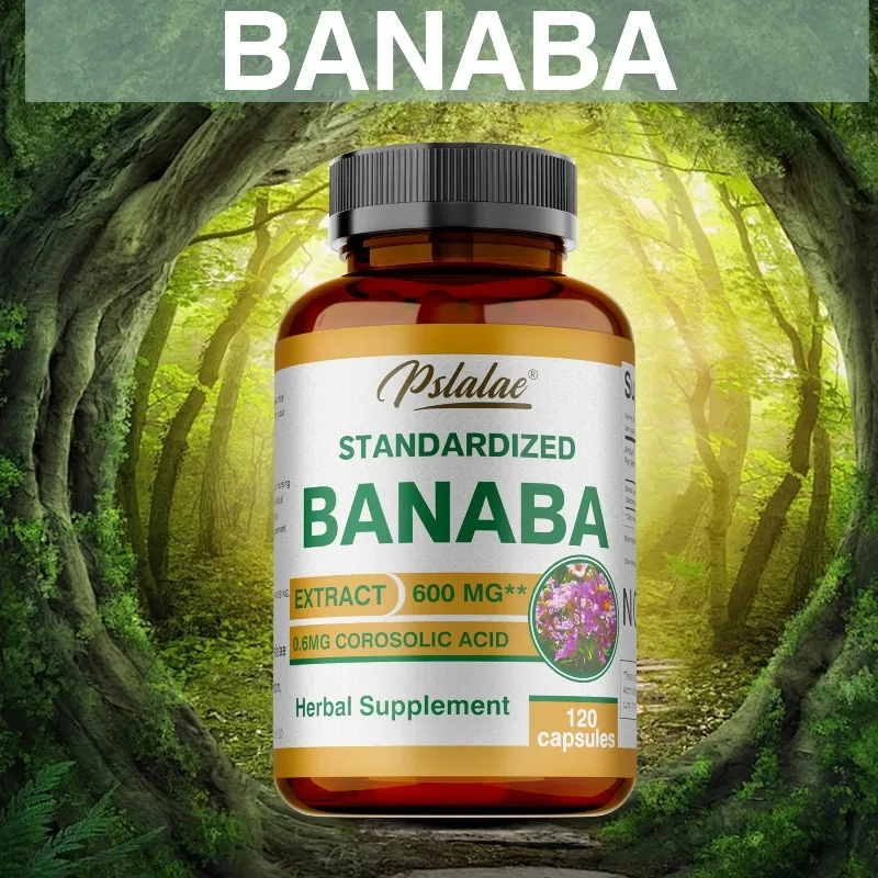 Banaba Leaf Capsules - Maintain Normal Blood Sugar Levels, Weight Management, Metabolism, Supports Heart and Overall Health
Banaba Leaf Capsules - Maintain Normal Blood Sugar Levels, Weight Management, Metabolism, Supports Heart and Overall Health
