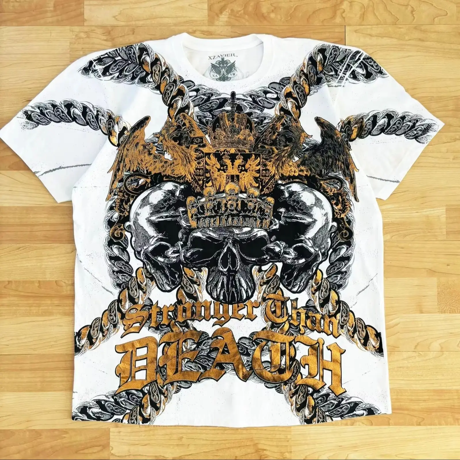 Xzavier Gothic Griffin T-Shirt Skull Chain Print Dark Streetwear Tee Men Women Vintage Short Sleeve Casual Top Limited Edition
Xzavier Gothic Griffin T-Shirt Skull Chain Print Dark Streetwear Tee Men Women Vintage Short Sleeve Casual Top Limited Edition