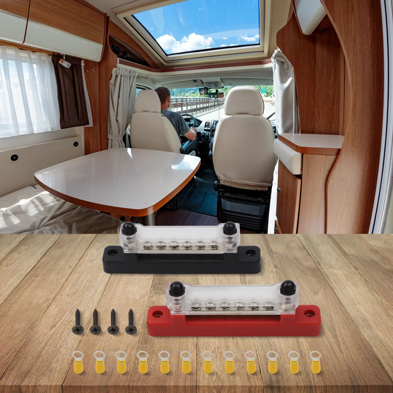 150A Amperage M6 Bus Bar Compact Design Compatible With Various Vehicles Continuous Amperage 150A DC Electrical Wiring For Boats
150A Amperage M6 Bus Bar Compact Design Compatible With Various Vehicles Continuous Amperage 150A DC Electrical Wiring For Boats
