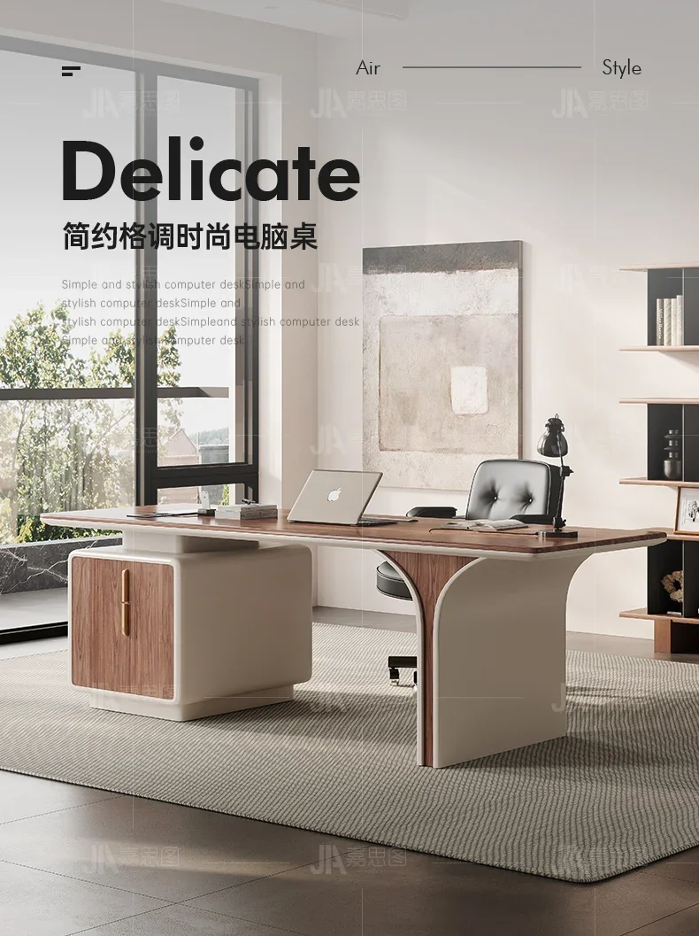 Modern simple desk light luxury medium and ancient style solid wood desk boss negotiation table high-end computer desk
Modern simple desk light luxury medium and ancient style solid wood desk boss negotiation table high-end computer desk