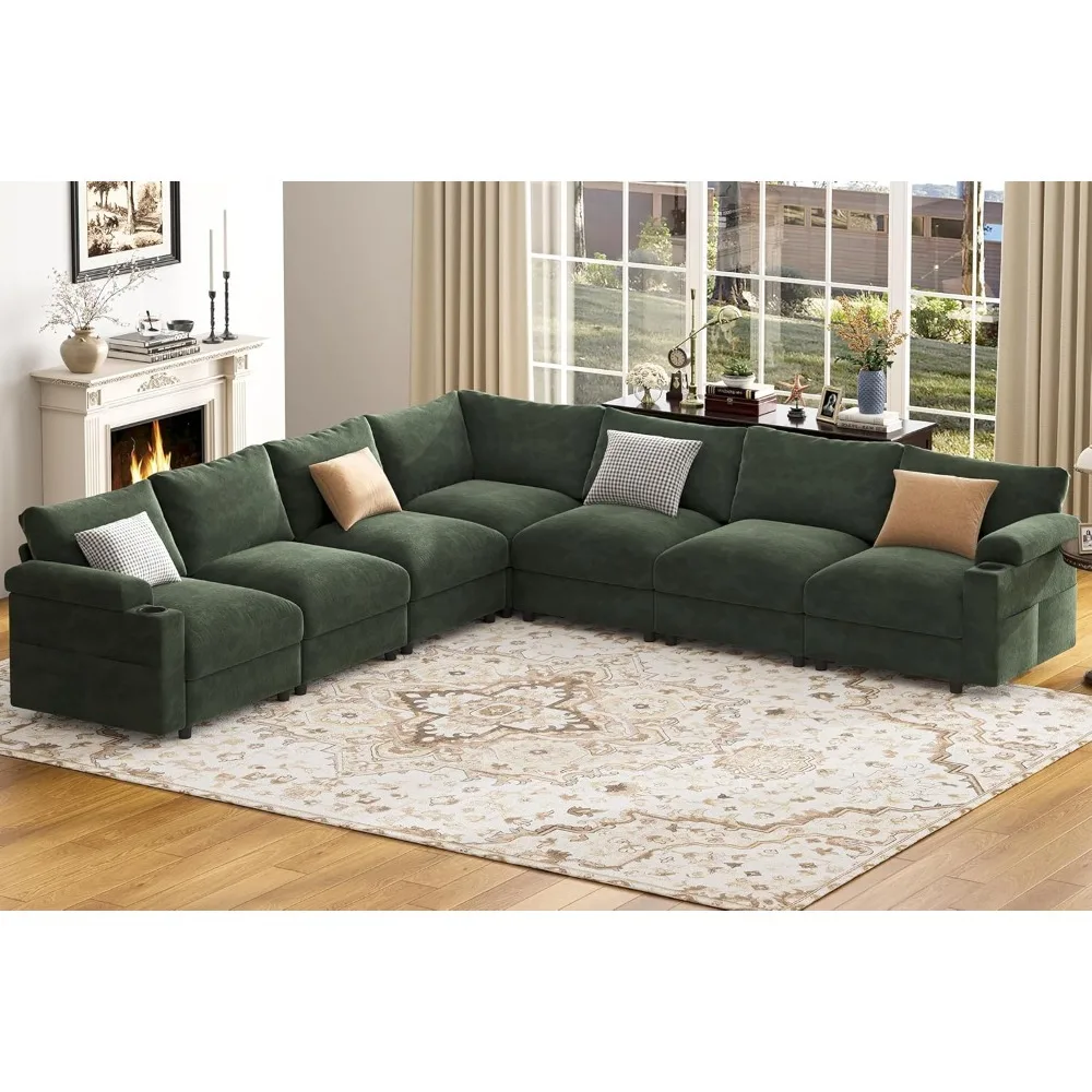 Sectional Couches for Living Room FSC Certified Velvet Modular Couch Oversized Cloud U Shaped Convertible Sleeper, Customized
Sectional Couches for Living Room FSC Certified Velvet Modular Couch Oversized Cloud U Shaped Convertible Sleeper, Customized