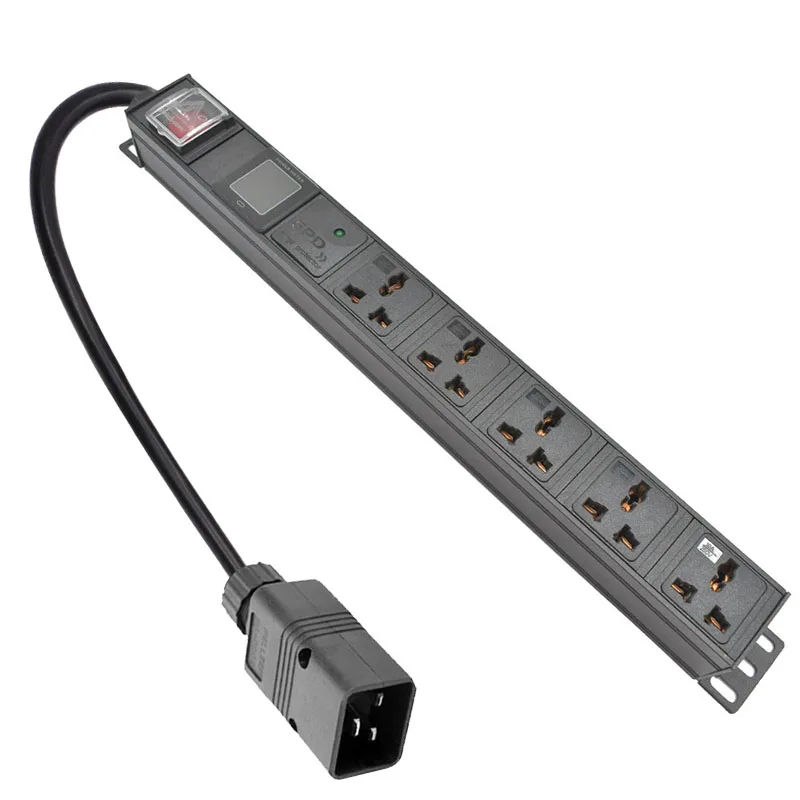 PDU Power Strip 4000W стойка сетевого шкафа, розетка из алюминиевого сплава 5 AC 10A, универсальный амперметр розетки, Φ
PDU Power Strip 4000W стойка сетевого шкафа, розетка из алюминиевого сплава 5 AC 10A, универсальный амперметр розетки, Φ