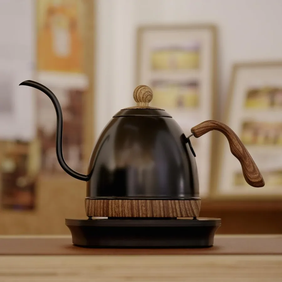 Electric Stainless Steel Gooseneck Kettle 1000W Temperature Control Variable for Coffee Tea Pour Over 0.8QT BPA Free Dry-Boil P
Electric Stainless Steel Gooseneck Kettle 1000W Temperature Control Variable for Coffee Tea Pour Over 0.8QT BPA Free Dry-Boil P