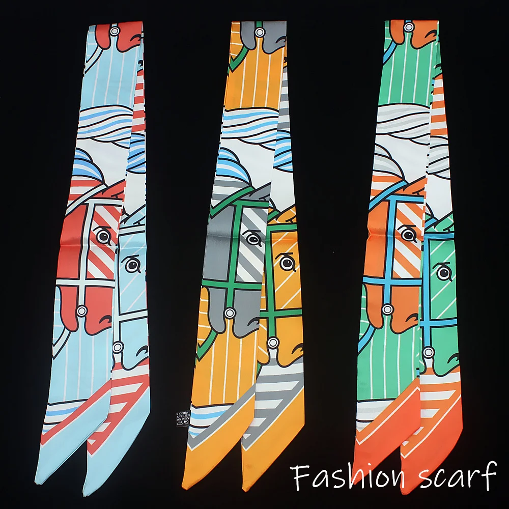 3PC French New Contrasting Color Horse Head Women's Small Silk Scarf Women's Tied Bag Handle Ribbon Headband Luxury Shawl Scarf
3PC French New Contrasting Color Horse Head Women's Small Silk Scarf Women's Tied Bag Handle Ribbon Headband Luxury Shawl Scarf