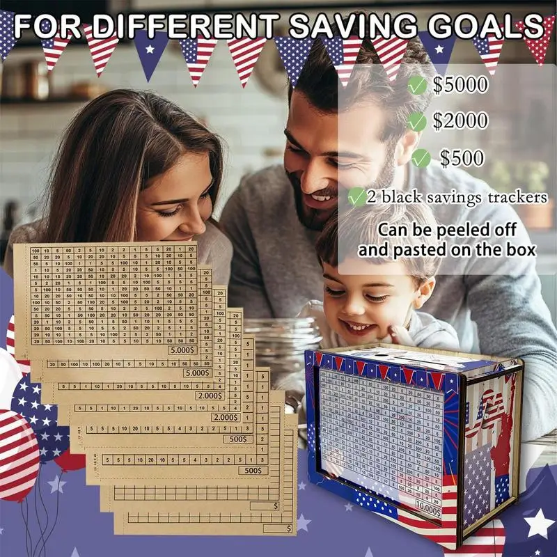 Wooden Savings Box Money Box with Counter,Reusable Bank Coin Saver Cash Savings Box Challenge with Target for Kids Gift
Wooden Savings Box Money Box with Counter,Reusable Bank Coin Saver Cash Savings Box Challenge with Target for Kids Gift