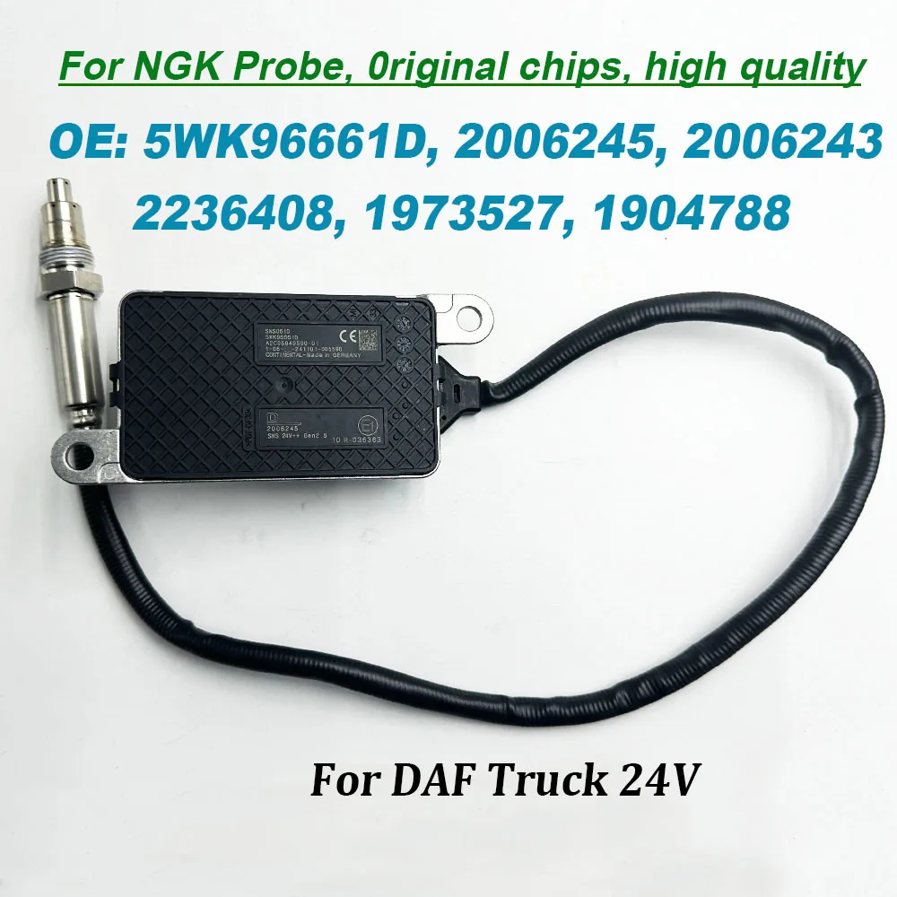 NEW 5WK96661D For NGK Probe Nox Sensor High Quality Chip 2006245 2006243 2236408 1973527 1904788 For DAF Truck 24V Accessories
NEW 5WK96661D For NGK Probe Nox Sensor High Quality Chip 2006245 2006243 2236408 1973527 1904788 For DAF Truck 24V Accessories