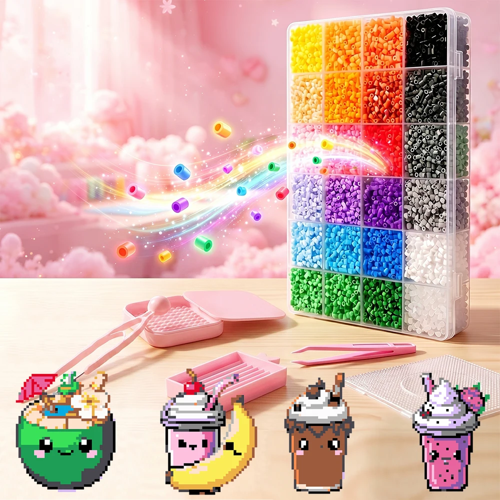 24 Colors 2.6mm Box Set Hama Beads Cartoon Beverage Cup Pixel Art Puzzle Diy 3d Puzzles Handmade Gift Fuse Beads Tools Kit
24 Colors 2.6mm Box Set Hama Beads Cartoon Beverage Cup Pixel Art Puzzle Diy 3d Puzzles Handmade Gift Fuse Beads Tools Kit