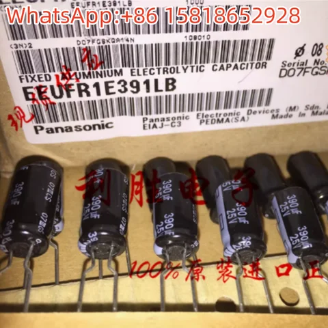 20 SZTUK 25V 390UF 8X15 FR Oryginalny Japoński Panasonic Aluminiowy Kondensator Elektrolityczny Wysokiej Częstotliwości Niska Impedancja 105 Stopni