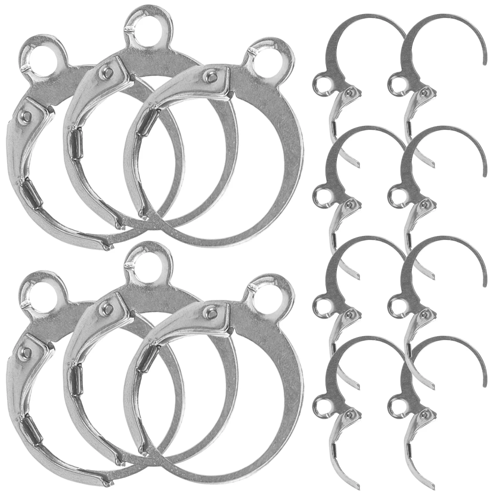 20 Pcs Jewelry Ear Hook Earring Accessories Stainless Steel Findings Making Hoops Frame Silver
20 Pcs Jewelry Ear Hook Earring Accessories Stainless Steel Findings Making Hoops Frame Silver