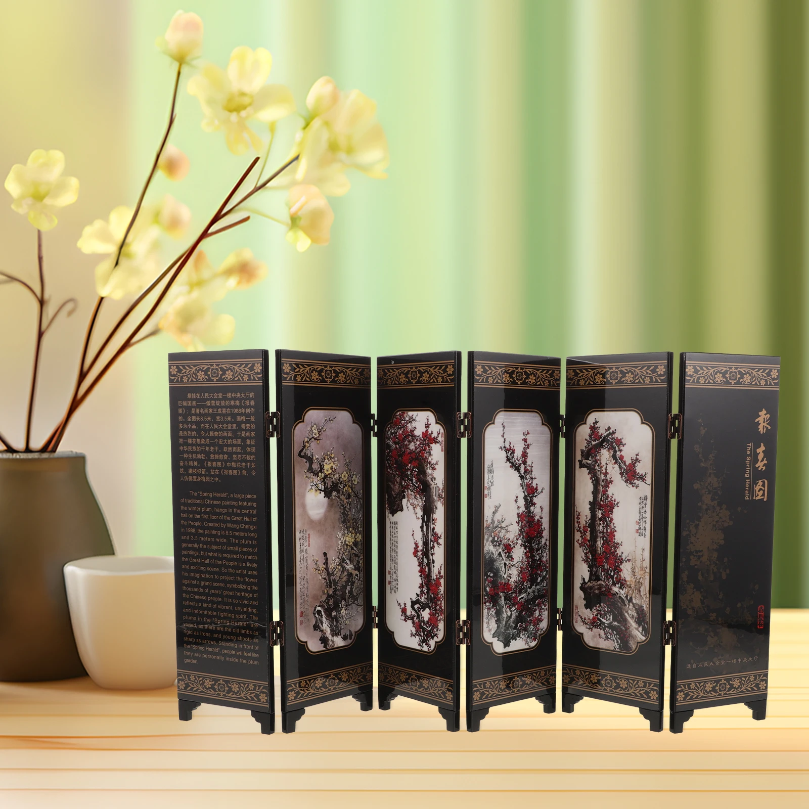 Screen Ornaments Home Decor Folding Table Top Lacquer Wooden Decorative Panel Miniature Vintage Solid Wood Chinese
Screen Ornaments Home Decor Folding Table Top Lacquer Wooden Decorative Panel Miniature Vintage Solid Wood Chinese