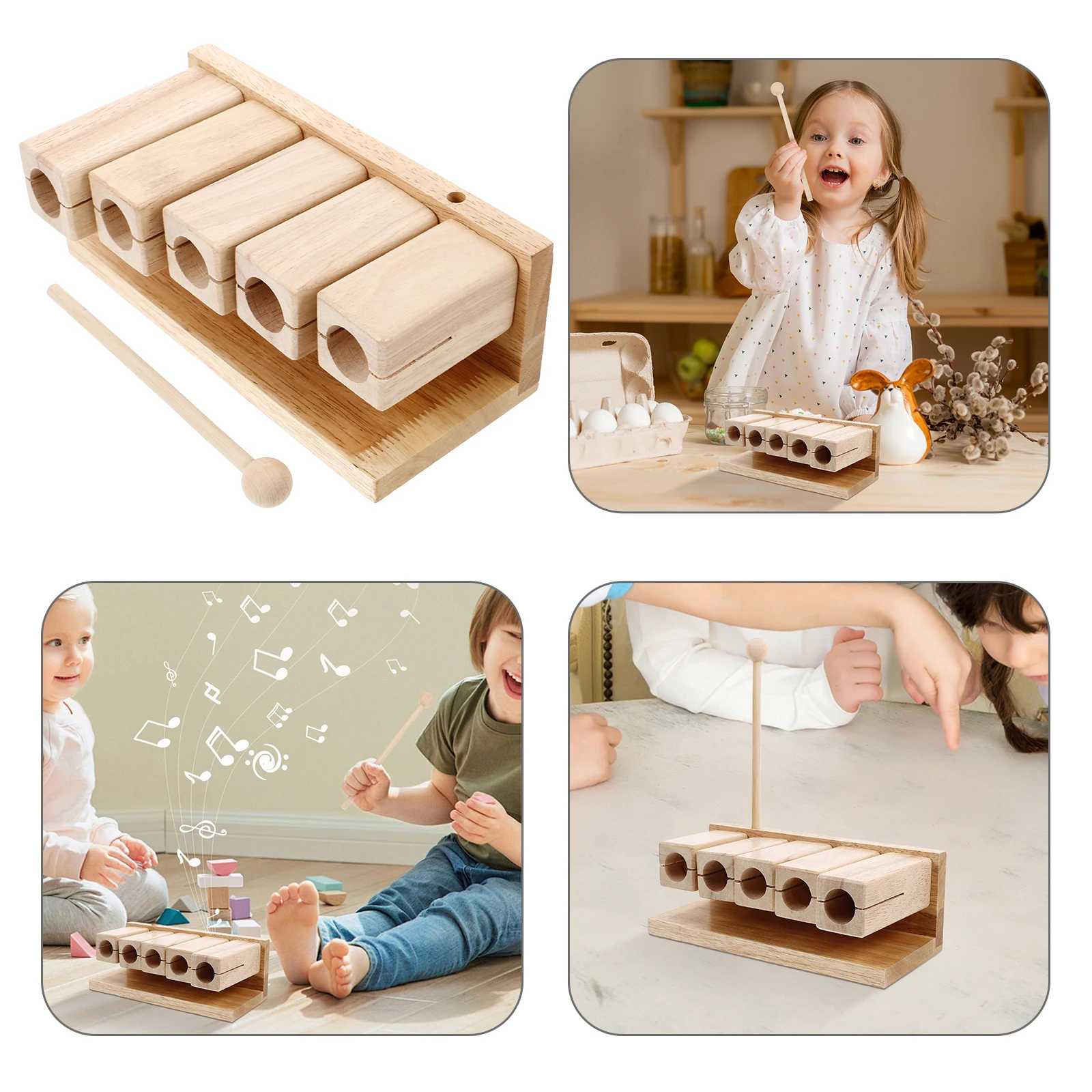 1pcs Five-tone Wooden Percussion Block Kids Musical Instruments Toddler Rhythm Learning Toys Instruments Educational 
1pcs Five-tone Wooden Percussion Block Kids Musical Instruments Toddler Rhythm Learning Toys Instruments Educational