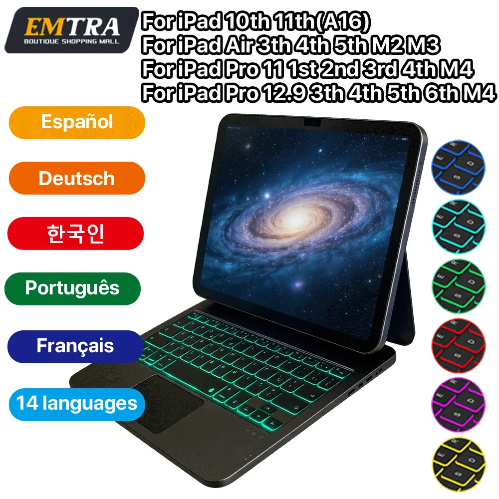 Magic Keyboard for ipad 10th Generation A16 2025 11th 13 12.9 6th 5th 4th 3rd 10.9 Por 11 Wireless Keyboard Magnetic Smart Cases
Magic Keyboard for ipad 10th Generation A16 2025 11th 13 12.9 6th 5th 4th 3rd 10.9 Por 11 Wireless Keyboard Magnetic Smart Cases