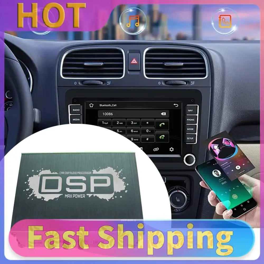 Audio Digital Sound Processor 6-Channel Output DSP Car Equalizer Navigation Sound Quality Enhancement Effect Car Accessories
Audio Digital Sound Processor 6-Channel Output DSP Car Equalizer Navigation Sound Quality Enhancement Effect Car Accessories