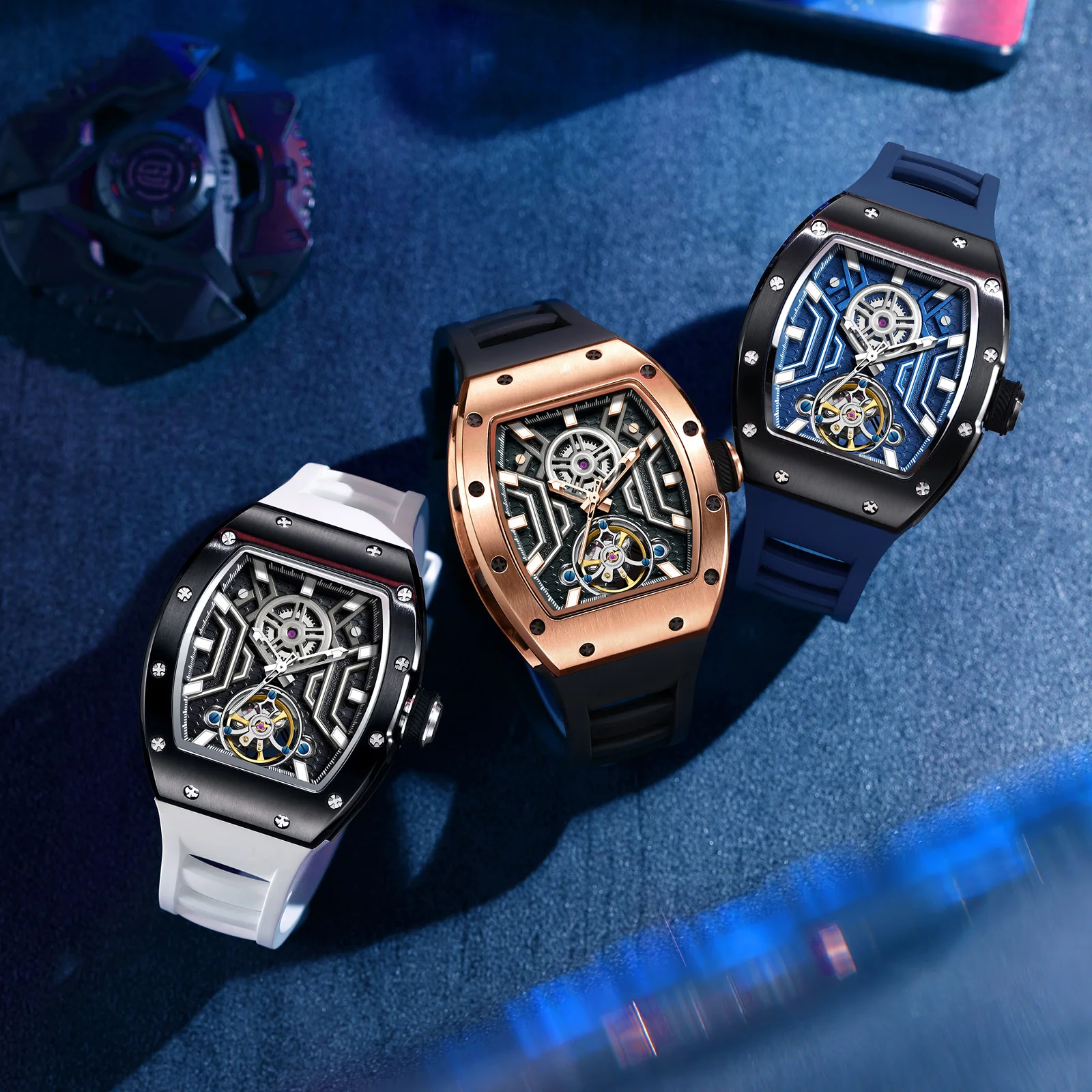 Men And Women 919028 Daniel Gorman Watch Skeleton Automatic Watch Tonneau Mechanical Wristwatch Sci-Fi Design Reloj Hombre 2027
Men And Women 919028 Daniel Gorman Watch Skeleton Automatic Watch Tonneau Mechanical Wristwatch Sci-Fi Design Reloj Hombre 2027