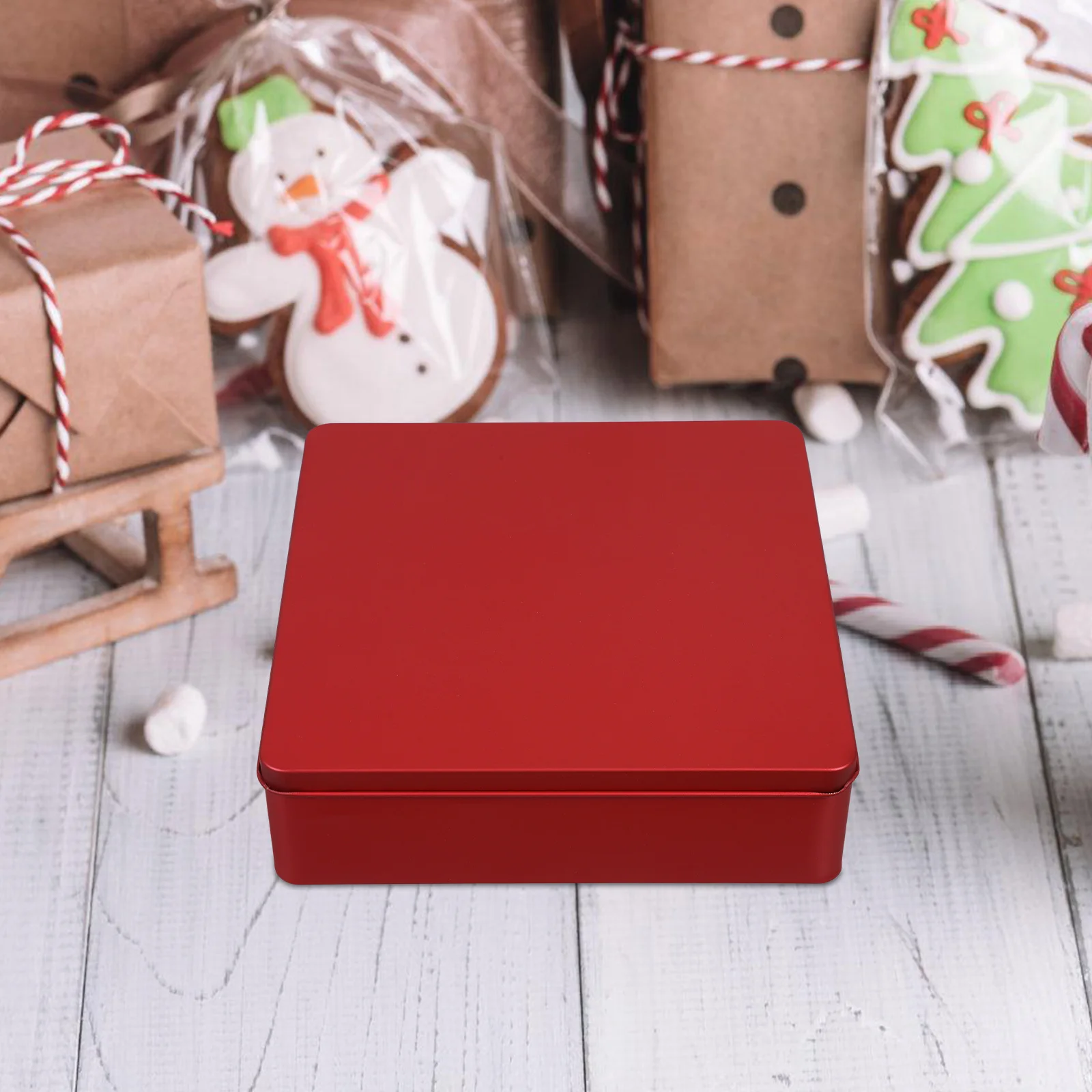 1 Square Storage Box Large Tinplate Candy Box for Cookies Gifts Decorative Household Metal Biscuit Tin Smooth Surface Longtime
1 Square Storage Box Large Tinplate Candy Box for Cookies Gifts Decorative Household Metal Biscuit Tin Smooth Surface Longtime