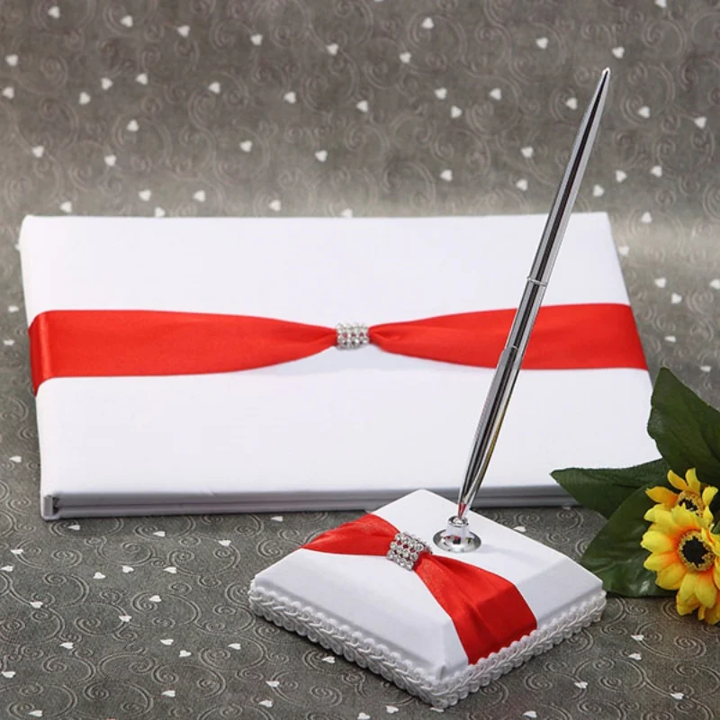 Free Shipping personalized wedding diamond ribbon guest book 1 set of 2-color custom sign in book
Free Shipping personalized wedding diamond ribbon guest book 1 set of 2-color custom sign in book