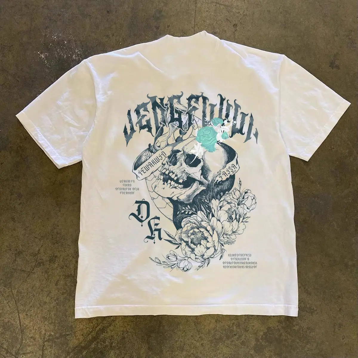 Cotton Short-sleeved Men's Summer American Retro Printed Short-sleeved T-shirt Loose Casual Punk Style Versatile Women's T-shirt
Cotton Short-sleeved Men's Summer American Retro Printed Short-sleeved T-shirt Loose Casual Punk Style Versatile Women's T-shirt