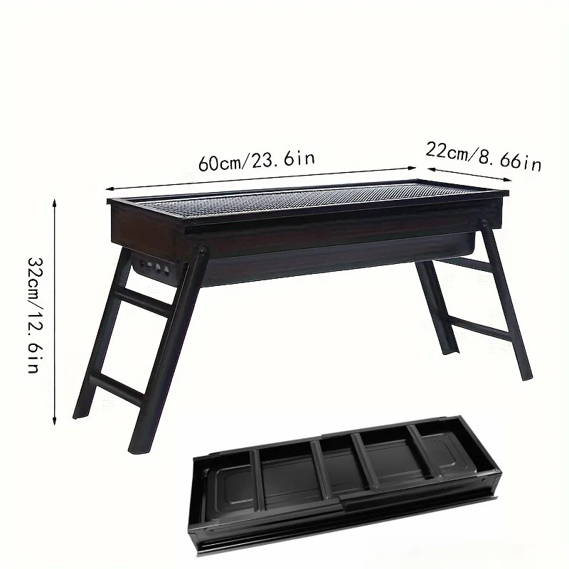 Portable Folding Charcoal Barbecue Grill-Stainless Steel Outdoor BBQ Grill for Camping,Picnic, Lightweight, No Battery Required
Portable Folding Charcoal Barbecue Grill-Stainless Steel Outdoor BBQ Grill for Camping,Picnic, Lightweight, No Battery Required