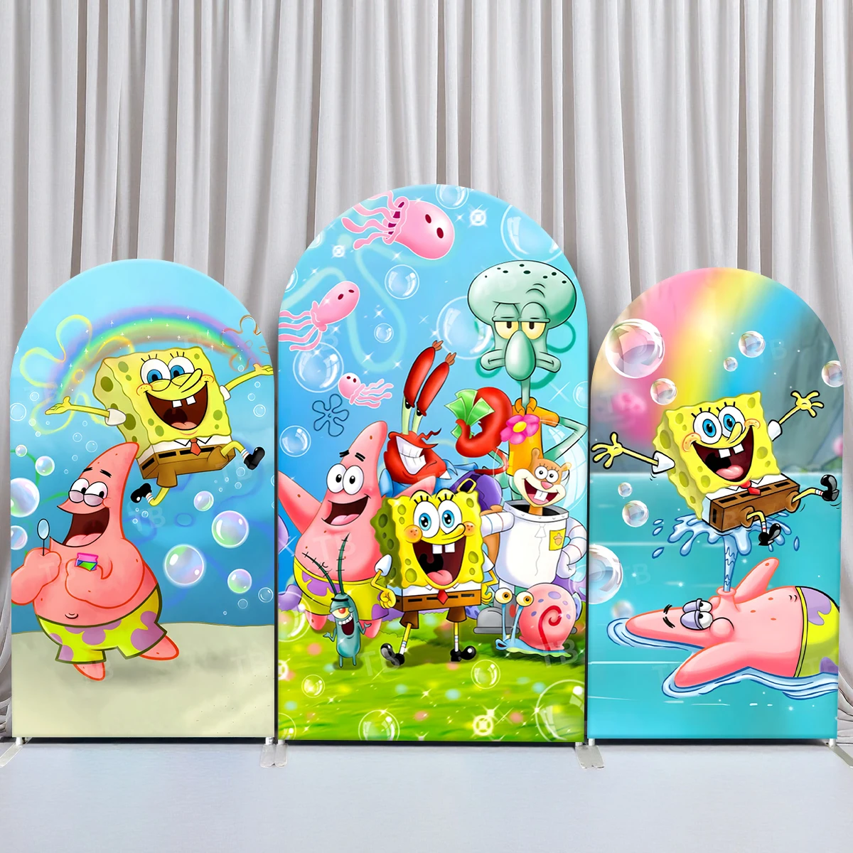 TB SpongeBobs Arch Backdrop Cover Marine Theme for Kids Birthday Party Decor Baby Shower Photo Background Props Elastic Fabric
TB SpongeBobs Arch Backdrop Cover Marine Theme for Kids Birthday Party Decor Baby Shower Photo Background Props Elastic Fabric