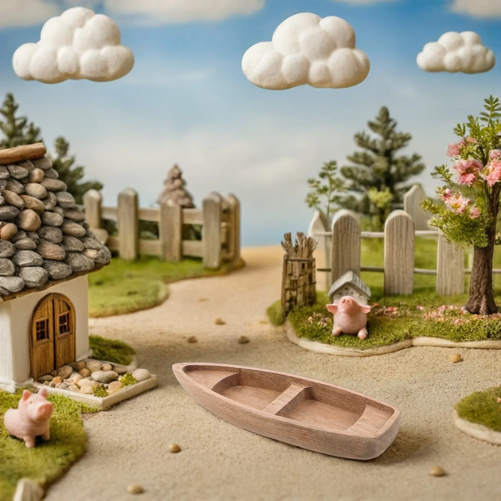 Miniature Wooden Boat Handcrafted Natural Grain Mini Canoe Decoration for Fairy Garden Aquarium Micro Landscape DIY Craft
Miniature Wooden Boat Handcrafted Natural Grain Mini Canoe Decoration for Fairy Garden Aquarium Micro Landscape DIY Craft