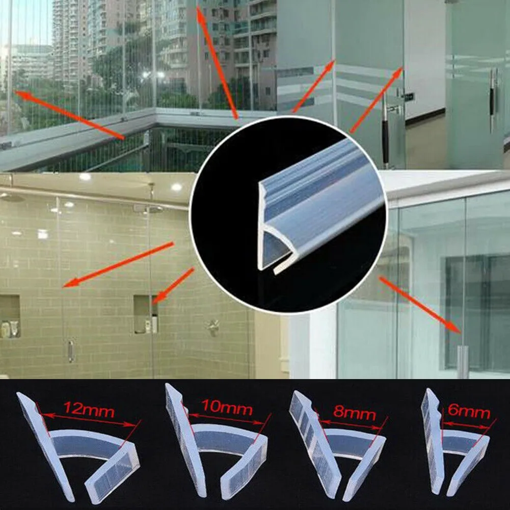 2m Bathroom Door Seal Strip For Glass 6/8/10/12mm Seal Gap Waterproof Sealing Strip Shower Room Door Window Glass Seal Strip
2m Bathroom Door Seal Strip For Glass 6/8/10/12mm Seal Gap Waterproof Sealing Strip Shower Room Door Window Glass Seal Strip