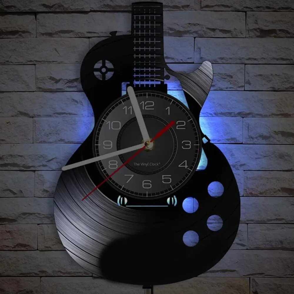 LED Wall Clock 7 Colors Wall Decor Night Light Wall Clock With Light Musical Instrument Acoustic Guitar Wall Clock Gift for Men
LED Wall Clock 7 Colors Wall Decor Night Light Wall Clock With Light Musical Instrument Acoustic Guitar Wall Clock Gift for Men