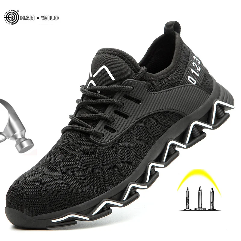 Men Work Shoes Steel Toe Boots Breathable Light Elastic Proof Construction Shoes Men's Wear-resistant Insulating Safety Boots
Men Work Shoes Steel Toe Boots Breathable Light Elastic Proof Construction Shoes Men's Wear-resistant Insulating Safety Boots