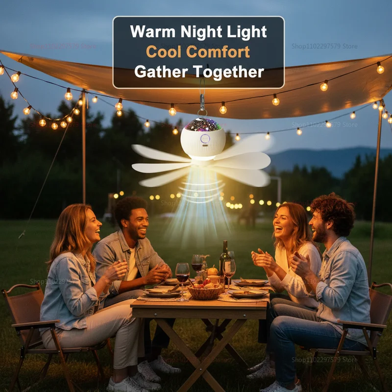 New USB Charging Small Ceiling Fan Camping Projection Fan Student Dormitory Night Light Outdoor Portable Tent Hanging Fan Light
New USB Charging Small Ceiling Fan Camping Projection Fan Student Dormitory Night Light Outdoor Portable Tent Hanging Fan Light
