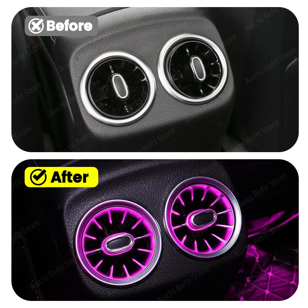 12 Colors LED Car Rear Air Vent Panel Ambient light For Mercedes Benz X156 W246 W117 W176 Auto Light Refit Air Vent Accessory
12 Colors LED Car Rear Air Vent Panel Ambient light For Mercedes Benz X156 W246 W117 W176 Auto Light Refit Air Vent Accessory
