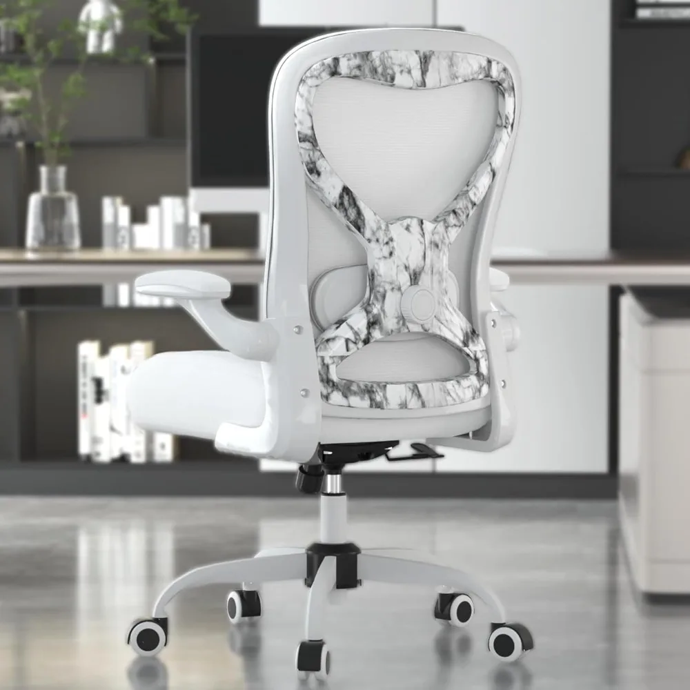 Office Desk Chair with Ergonomic Lumbar Support, Flip-up Arms, Breathable Mesh Back, Computer Task Chair for Home Office
Office Desk Chair with Ergonomic Lumbar Support, Flip-up Arms, Breathable Mesh Back, Computer Task Chair for Home Office