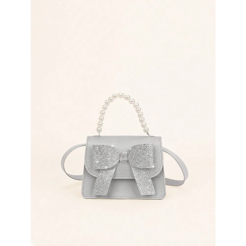 1pc Mini Double Sided Fabric Bowknot & Pearl Crossbody Bag For Girls, Suitable For Daily Outfits
1pc Mini Double Sided Fabric Bowknot & Pearl Crossbody Bag For Girls, Suitable For Daily Outfits