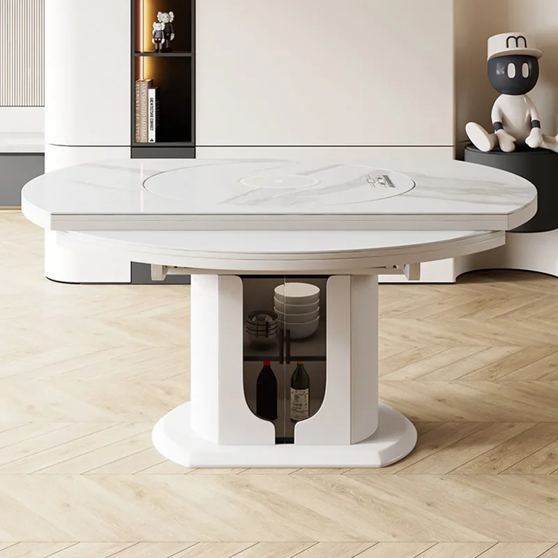 Unique Living Room Table Luxury Multifuctional Extendable Mobile Dining Table Round Kitchen Mesa De Comedor Furniture Home
Unique Living Room Table Luxury Multifuctional Extendable Mobile Dining Table Round Kitchen Mesa De Comedor Furniture Home